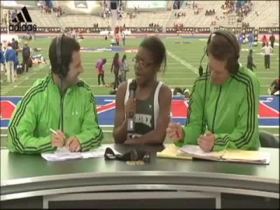 Peyton Chaney Girls adidas GS 100 winner 2011 Kansas Relays