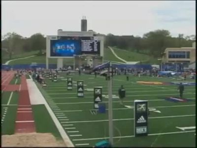 Jim Ryun in the booth at the 2011 Kansas Relays