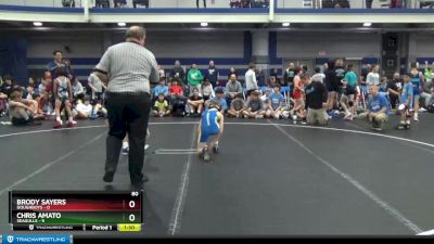 80 lbs Round 6 (8 Team) - Brody Sayers, Doughboys vs Chris Amato, Seagulls