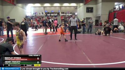 60 lbs Cons. Round 2 - Bentley Myrick, Madison County Youth Wrestling vs Henry Fawcett, Tiger Youth Wrestling