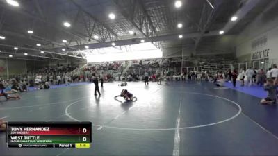 60 lbs Quarterfinal - Tony Hernandez, 208 Badgers vs West Tuttle, Idaho Falls Tiger Wrestling