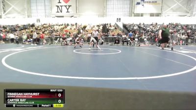 75 lbs Champ. Round 2 - Finnegan Hayhurst, Quaker Wrestling Club vs Carter Ray, Gowanda Wrestling Club