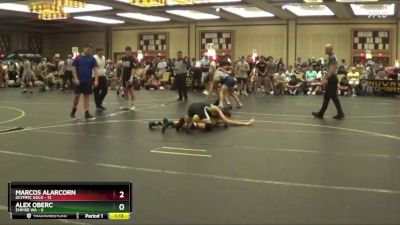 125 lbs Quarterfinals (8 Team) - Marcos Alarcorn, Olympic Gold vs Alex Oberc, Empire WA