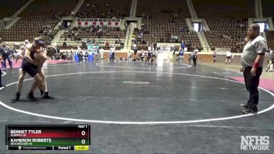 132 lbs Quarterfinal - Bennet Tyler, Elberta HS vs Kameron Roberts, Beauregard HS