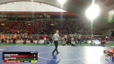 3A 106 lbs Champ. Round 1 - Mason Butler, Fruitland vs Wylie Baler, Teton