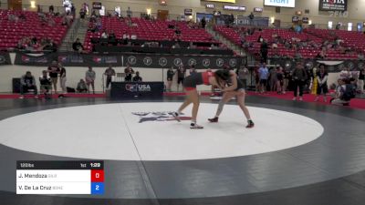 120 lbs Cons 8 #1 - Jocelynn Mendoza, Gilroy High School Wrestling vs Violet De La Cruz, Boneyard Wrestling Academy