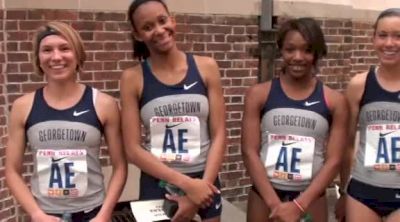 Georgetown women 10:51 DMR champions 2011 Penn Relays