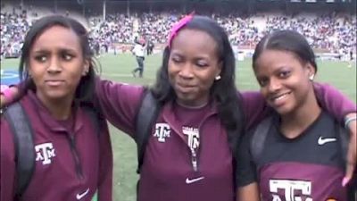 Texas A&M Women's Shuttle Hurdle Relay Champs Penn Relays 2011