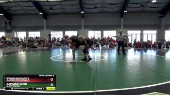 165 lbs Cons. Round 3 - Tyler Bodovetz, Ohio Wesleyan University vs Kameron Bush, Olivet College