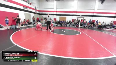 110-120 lbs Cons. Round 1 - Dakota Hughes, Carrollton Youth Wrestling vs Cameron Morris, Jackson County