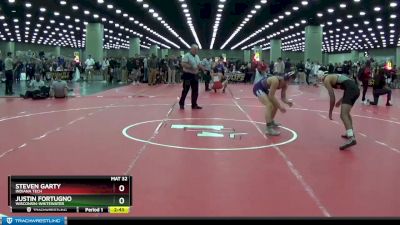 133 lbs Champ. Round 2 - Steven Garty, Indiana Tech vs Justin Fortugno, Wisconsin-Whitewater