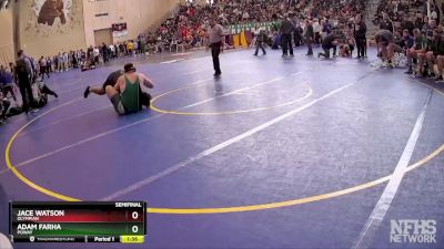 287 Boys Semifinal - Adam Farha, Poway vs Jace Watson, Olympian