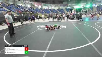 78 lbs Semifinal - Stevie Varela-Marquez, Nm Beast vs Brayden Johnson, Pikes Peak Warriors