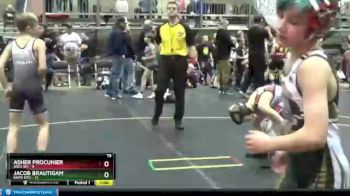 75 lbs Round 2 (4 Team) - Jacob Brautigam, Barn Kids vs Asher Procunier, Ares WC