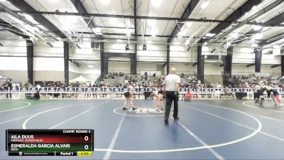 140 lbs Champ. Round 3 - Esmeralda Garcia Alvarez, Reed vs Aila Duus, Fremont (Sunnyvale)