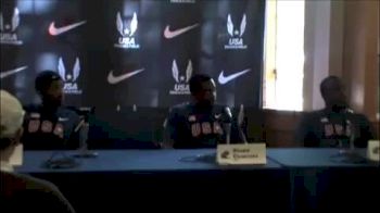 USA Men 4x100m Relay Press Conference Penn Relays 2011