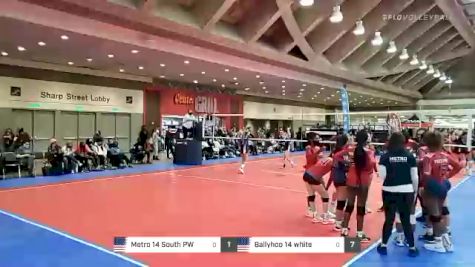 Metro 14 South PW vs Ballyhoo 14 white - 2022 JVA Charm City Challenge presented by Nike