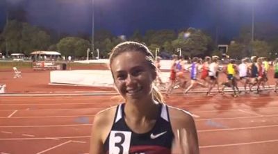 Stephanie Marcy (Stanford) heat 2 winner, W 5k at the 2011 Payton Jordan Invitational