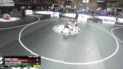 132 lbs Cons. Round 2 - William Gilmore, Community Youth Center - Concord Campus Wrestling vs Kaden Yanez, Golden Grapplers Wrestling Club