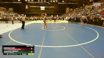 5A-190 lbs Champ. Round 1 - Nathan Fury, Wichita-Kapaun Mount Carmel vs Shaydon Wright, Basehor-Linwood