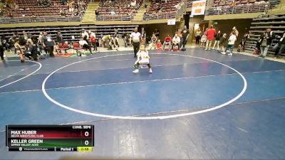 66 lbs Cons. Semi - Keller Green, Upper Valley Aces vs Max Huber, Delta Wrestling Club