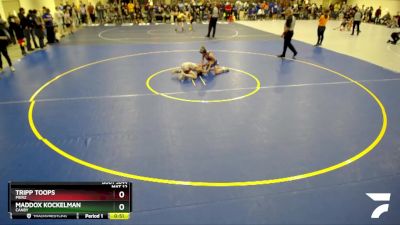 93 lbs Quarterfinal - Tripp Toops, Pierz vs Maddox Kockelman, Canby