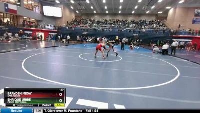 120 lbs Round 3 - Brayden Mixay, Carl Albert vs Enrique Uribe, Frisco Centennial