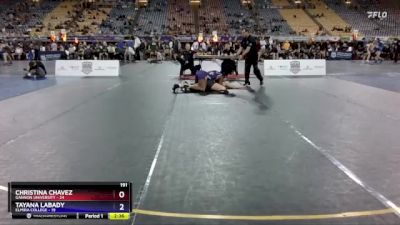 191 lbs Quarters & 1st Wb (16 Team) - Tayana Labady, Elmira College vs Christina Chavez, Gannon University