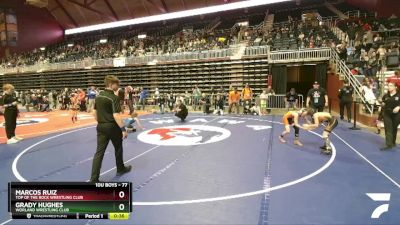 77 lbs 5th Place Match - Marcos Ruiz, Top Of The Rock Wrestling Club vs Grady Hughes, Worland Wrestling Club