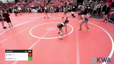 76 lbs 3rd Place - Maddex Ewy, Tonkawa Takedown Club vs Blaze Burch, Prodigy Wrestling