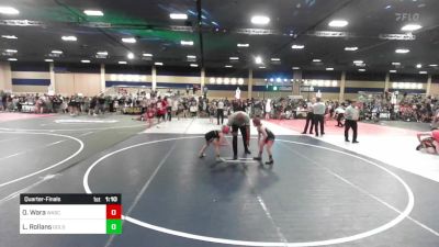 64 lbs Quarterfinal - Olivia Wara, Wasco Wrestling vs Lilly Rollans, Gold Rush Wr Acd