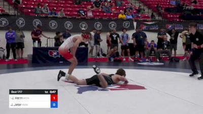 71 kg Round 2 - Jacob Herm, Neenah High School Wrestling vs Joseph Jeter, Husky Wrestling Club