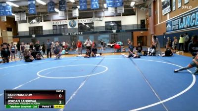 93-96 lbs Round 1 - Baer Mangrum, Alta vs Jordan Sandoval, Sanderson Wrestling Academy