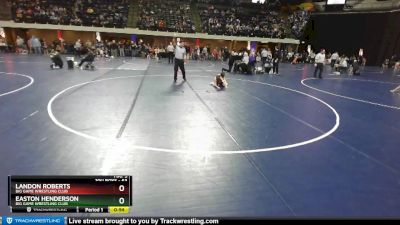 63 lbs Quarterfinal - Landon Roberts, Big Game Wrestling Club vs Easton Henderson, Big Game Wrestling Club