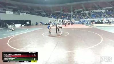 4A-120 lbs Cons. Round 2 - Caleb Blackburn, Philomath vs Mason Lacey, Crook County