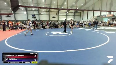 120 lbs Round 3 - Savannah Talmadge, CA vs Zao Estrada, SC