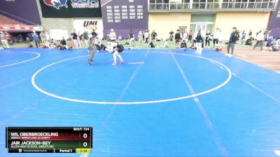 138 lbs Cons. Round 5 - Wil Oberbroeckling, Sebolt Wrestling Academy vs Jair Jackson-Bey, Allen High School Wrestling