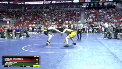 3A-165 lbs Quarterfinal - Wesley Anderson, Waukee vs Lincoln Jipp, Bettendorf