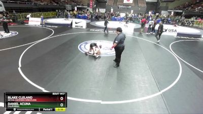 82 lbs Quarterfinal - Blake Cleland, So Cal Hammers Wrestling vs Daniel Acuna, California