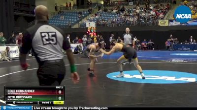 174 lbs Cons. Round 3 - Seth Brossard, Northern State vs Cole Hernandez, Western Colorado