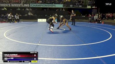 155 lbs Cons. Semi - Bella Mir, Iowa vs Dalia Garibay, Colorado Mesa University