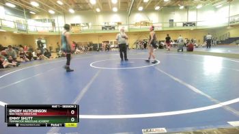 95-103 lbs Round 3 - Emory Hutchinson, Nixa Youth Wrestling vs Emmy Shutt, Terminator Wrestling Academy