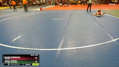 50 lbs Semifinal - Blake Robinson, TMBWWG vs Steel Mursu, NYM (New York Mills)