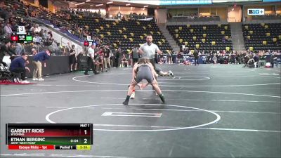 125 lbs Champ. Round 1 - Ethan Berginc, Army West Point vs Garrett Ricks, Wyoming