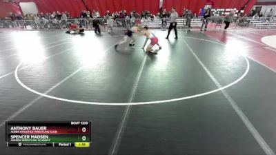 157 lbs Semifinal - Anthony Bauer, Alber Athletics Wrestling Club vs Spencer Madsen, Askren Wrestling Academy