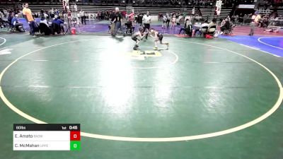 60 lbs Consi Of 16 #2 - Enzo Amato, Badwc vs Carter McMahan, Upper Township