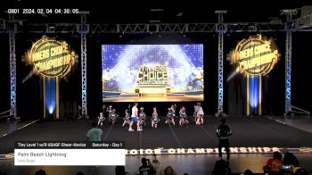 Palm Beach Lightning - Love Bugs [2024 Tiny Level 1 w/R USASF Cheer-Novice Saturday - Day 1] 2024 Winner's Choice Championships - Ft. Lauderdale