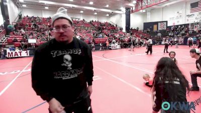 46 lbs 3rd Place - Everlee Henderson, Oklahoma Wrestling Academy vs Angelo Ponce, Team Of Hard Knox