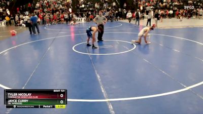 120 lbs Semifinal - Tyler Nicolay, Torrington Wrestling Club vs Jayce Curry, SBL Warriors