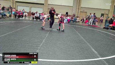 80 lbs Cons. Semi - Jaxon Lewis, Stronghold Wrestling vs Ryder Smith, Ironclad